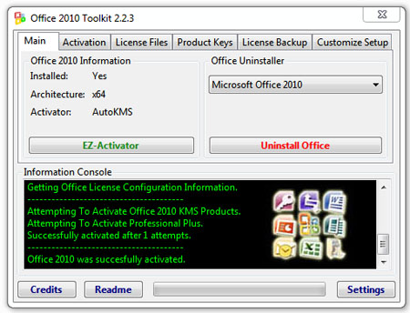 Microsoft Office 2013 Toolkit and EZ Activator