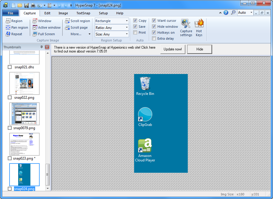 Логотип Hypersnap 9.1.3Очередное средство для сохранения скриншотов экрана с уникальным функционалом. Базовый функционал предусматривает сохранение скриншотов любых окон, открытых программ, игр, рабочего стола или веб-страниц. for windows download free