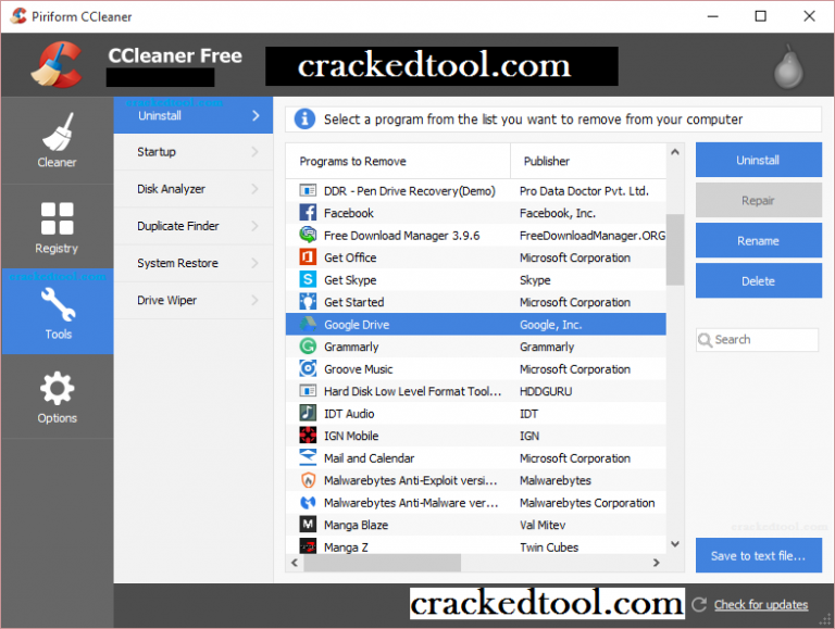 ccleaner professional license key 2017
