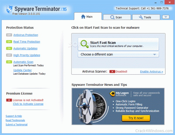 Spyware Terminator 3.0.1.112 Serial Key Activate & Crack [2023]